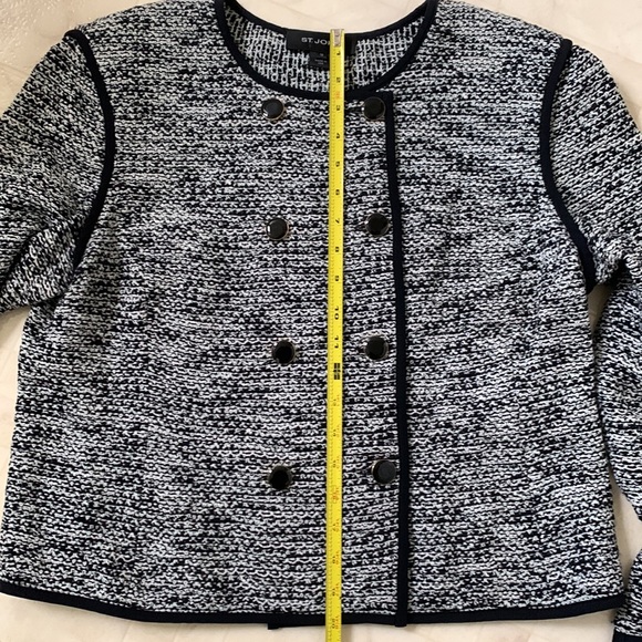 St John double breasted wool cardigan jacket women’s size 10 - Picture 5 of 8